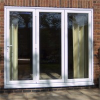 Double Glazing Soundproof Aluminum Bi-Folding Sliding Doors